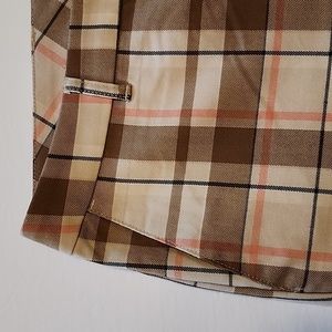 Abercrombie & Fitch Cropped Plaid Kick Flair Pants - Size XL - NWT